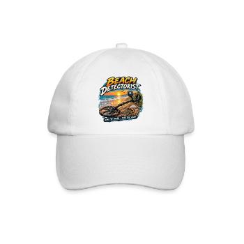 Strand-Detektor-Metall-Detektor-Schatzsuche- - Baseballkappe - Weiß/Weiß - Vorne