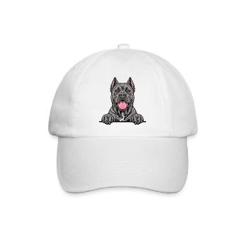 Cane Corso - Baseballkappe - Weiß/Weiß - Vorne