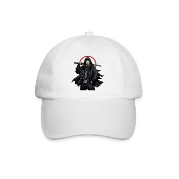 Schwarzer Ninja mit Klinge - Baseballkappe - Weiß/Weiß - Vorne
