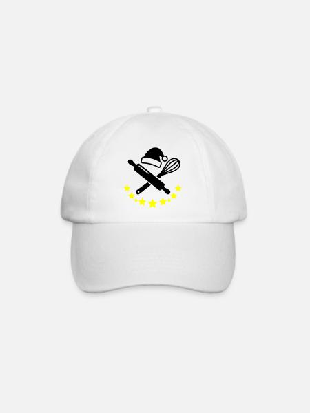 Weihnachts Baecker Logo - Baseballkappe - Weiß/Weiß