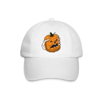 Pumpkin Tight Halloween - Baseballkappe - Weiß/Weiß - Vorne