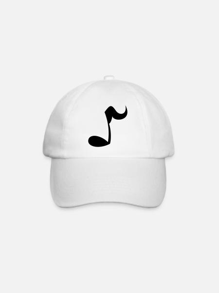 Note - Baseballkappe - Weiß/Weiß