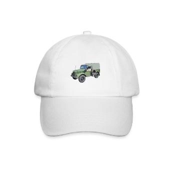 Geländewagen GAZ 69 - Baseballkappe - Weiß/Weiß - Vorne