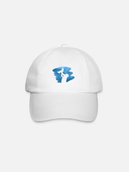 Vater und Tochter - Baseballkappe - Weiß/Weiß