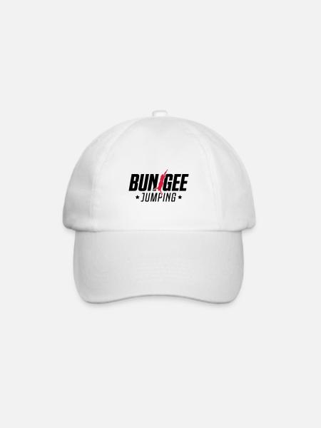 bungee jumping extremsport - Baseballkappe - Weiß/Weiß