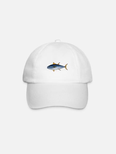 Thunfisch Fisch Tunfisch - Baseballkappe - Weiß/Weiß