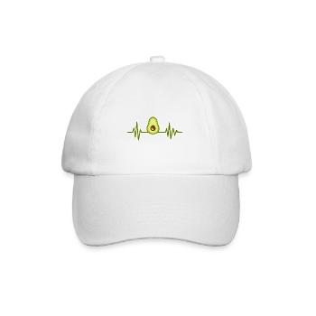Avocado - Baseballkappe - Weiß/Weiß - Vorne