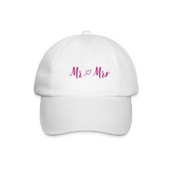 mr_mrs_heart - Baseballkappe - Weiß/Weiß - Vorne