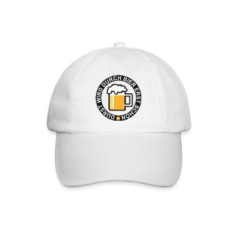 Durst wird durch Bier erst schoen - Baseballkappe - Weiß/Weiß - Vorne