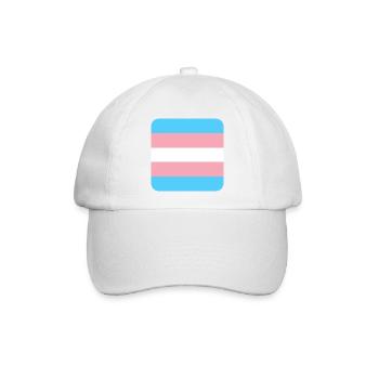 TRANS [flag] - Baseballkappe - Weiß/Weiß - Vorne