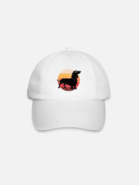 Hunderasse Dachshund Hundehalter Geschenk - Baseballkappe - Weiß/Weiß