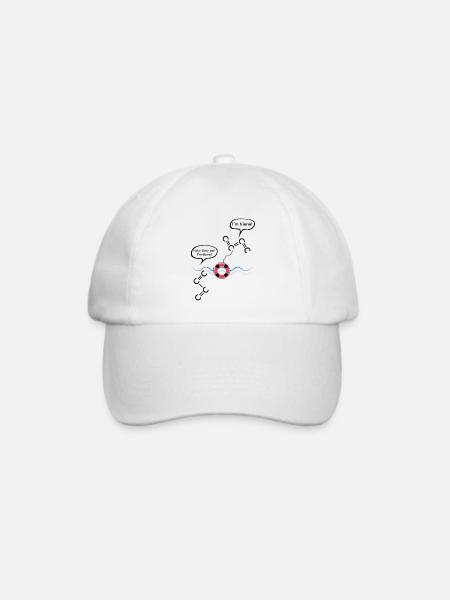 Chemie Formel Spruch Chemiker Geschenk - Baseballkappe - Weiß/Weiß