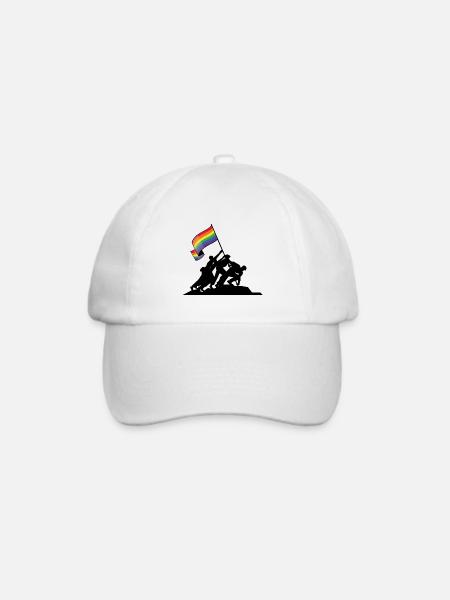 Lgbt pride Geschenk - Baseballkappe - Weiß/Weiß