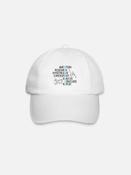Science Geschenk - Baseballkappe - Weiß/Weiß