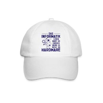 Informatik Hardware Programmierer Geschenk - Baseballkappe - Weiß/Weiß - Vorne