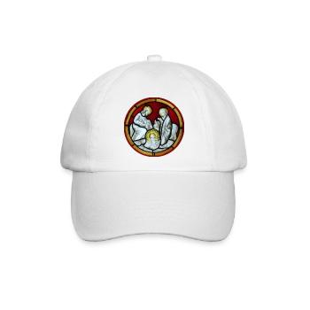 kirchenfenster heilige familie - Baseballkappe - Weiß/Weiß - Vorne