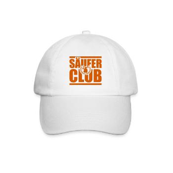 Säufer Club Team Saufen - Baseballkappe - Weiß/Weiß - Vorne