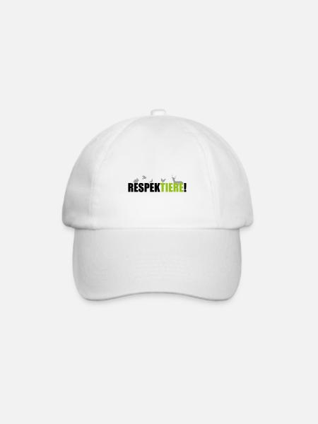 Respektiere Umweltschutz Geschenk Umwelt - Baseballkappe - Weiß/Weiß