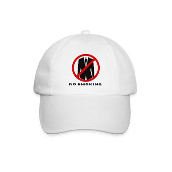 Rauchen verboten - Baseballkappe - Weiß/Weiß - Vorne