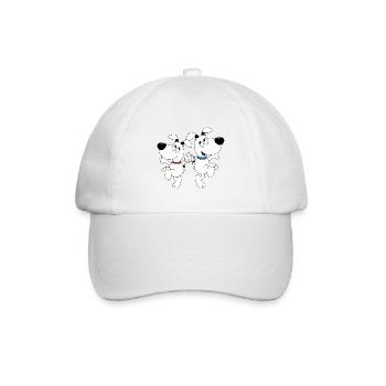 HUND - DOGS - TANZEN - DANCING - TIER - FUN - Baseballkappe - Weiß/Weiß - Vorne