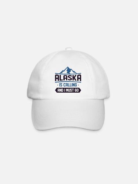 Alaska ruft und ich muss gehen - Baseballkappe - Weiß/Weiß