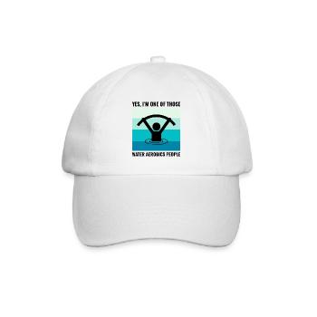 Wassergymnastik Aquatische Fitness Aqua Exercise - Baseballkappe - Weiß/Weiß - Vorne