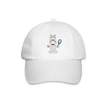 TENNIS - ZIEGE - SPORT - TIER - TIERISCH - Baseballkappe - Weiß/Weiß - Vorne