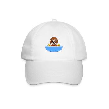 FAULTIER - BADEWANNE - BAD - BADEZIMMER - ENTEN - Baseballkappe - Weiß/Weiß - Vorne