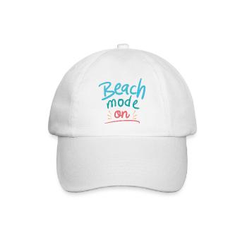 Strandmodus Ein - Baseballkappe - Weiß/Weiß - Vorne