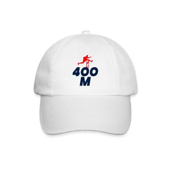 Hürden Hürdenlauf Hürdenläufer Läufer Athleten - Baseballkappe - Weiß/Weiß - Vorne