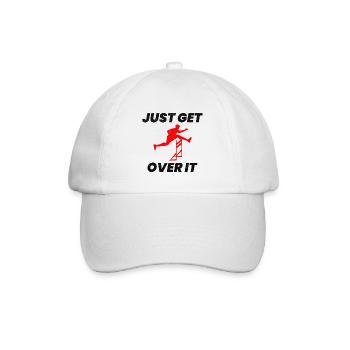 Hürden Hürdenlauf Hürdenläufer Läufer Athleten - Baseballkappe - Weiß/Weiß - Vorne