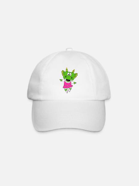 TANZEN - BALLETT - BALLERINA - DRACHE - KIND - FUN - Baseballkappe - Weiß/Weiß