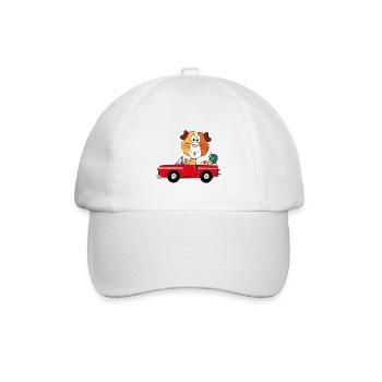 WELTENBUMMLER - MEERSCHWEINCHEN - REISE - URLAUB - Baseballkappe - Weiß/Weiß - Vorne