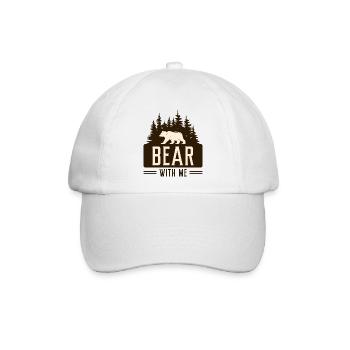 Hab Geduld mit mir - Baseballkappe - Weiß/Weiß - Vorne