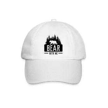 Hab Geduld mit mir - Baseballkappe - Weiß/Weiß - Vorne