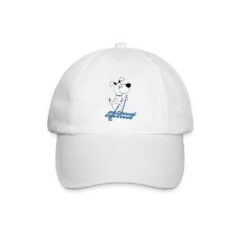 HUND - SKIER - SKI - WINTERSPORT - TIER - Baseballkappe - Weiß/Weiß - Vorne