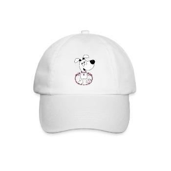 HUND - SPRINGSEIL - TIER - TIERISCH - Baseballkappe - Weiß/Weiß - Vorne