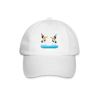PINGUINE - EIS - TIERE - WINTER - LIEBE - LOVE - Baseballkappe - Weiß/Weiß - Vorne