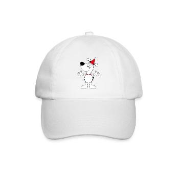 HUND - WEIHNACHTEN - TIER - TIERISCH - Baseballkappe - Weiß/Weiß - Vorne