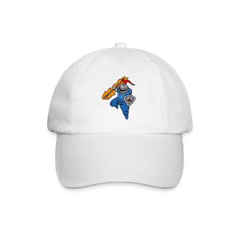Cooler Ritter mit Kapuzenpullover - Baseballkappe - Weiß/Weiß - Vorne