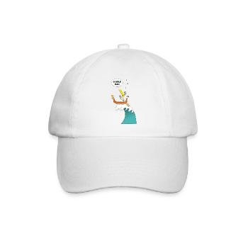MÖWE - ITALIEN - GONDOLIERE - SURFER - O SOLE MIO - Baseballkappe - Weiß/Weiß - Vorne