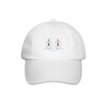 EISBÄREN - SCHNEE - WINTER - EISBÄR - LIEBE - LOVE - Baseballkappe - Weiß/Weiß - Vorne