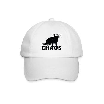 Otter-Chaos - Baseballkappe - Weiß/Weiß - Vorne