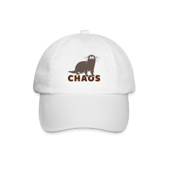 Otter-Chaos - Baseballkappe - Weiß/Weiß - Vorne
