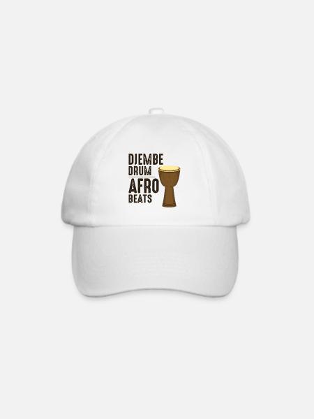 Djembespieler, Schlagzeuger, Musik, Schlagzeuger, Schlagzeuger - Baseballkappe - Weiß/Weiß