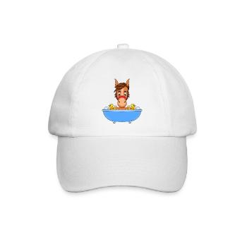 PFERD - PONY - BADEWANNE - Baseballkappe - Weiß/Weiß - Vorne