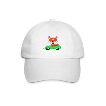 FUCHS - E-AUTO - Baseballkappe - Weiß/Weiß - Vorne