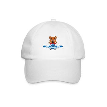 PILOT - BÄR - Baseballkappe - Weiß/Weiß - Vorne