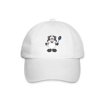 STINKTIER - SPORT - FEDERBALL - BADMINTON - Baseballkappe - Weiß/Weiß - Vorne