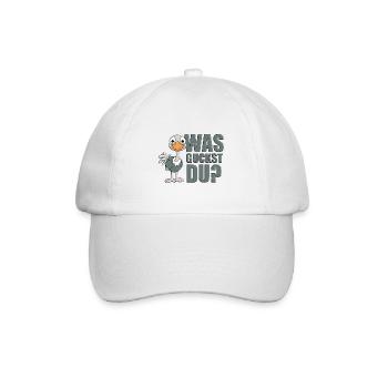 STRAUß - TIER - TIERISCH - TIERE - Baseballkappe - Weiß/Weiß - Vorne